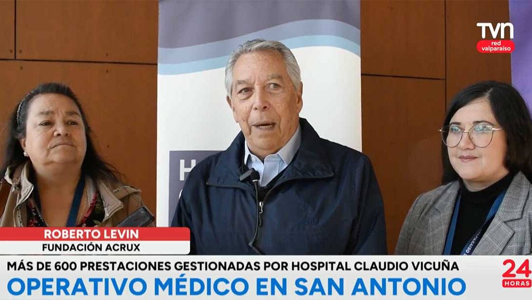 Más de 600 prestaciones gestionadas por el Hospital Claudio Vicuña. Operativo médico en San Antonio.