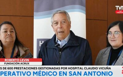 Más de 600 prestaciones gestionadas por el Hospital Claudio Vicuña. Operativo médico en San Antonio.