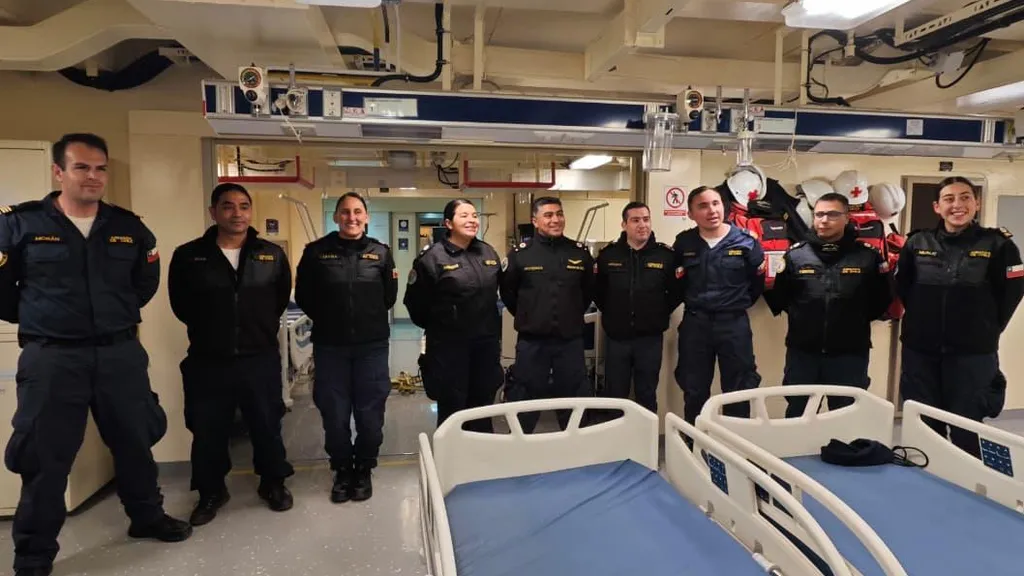 Armada de chile contribuye en ejecución del segundo operativo médico conjunto en el territorio chileno antártico